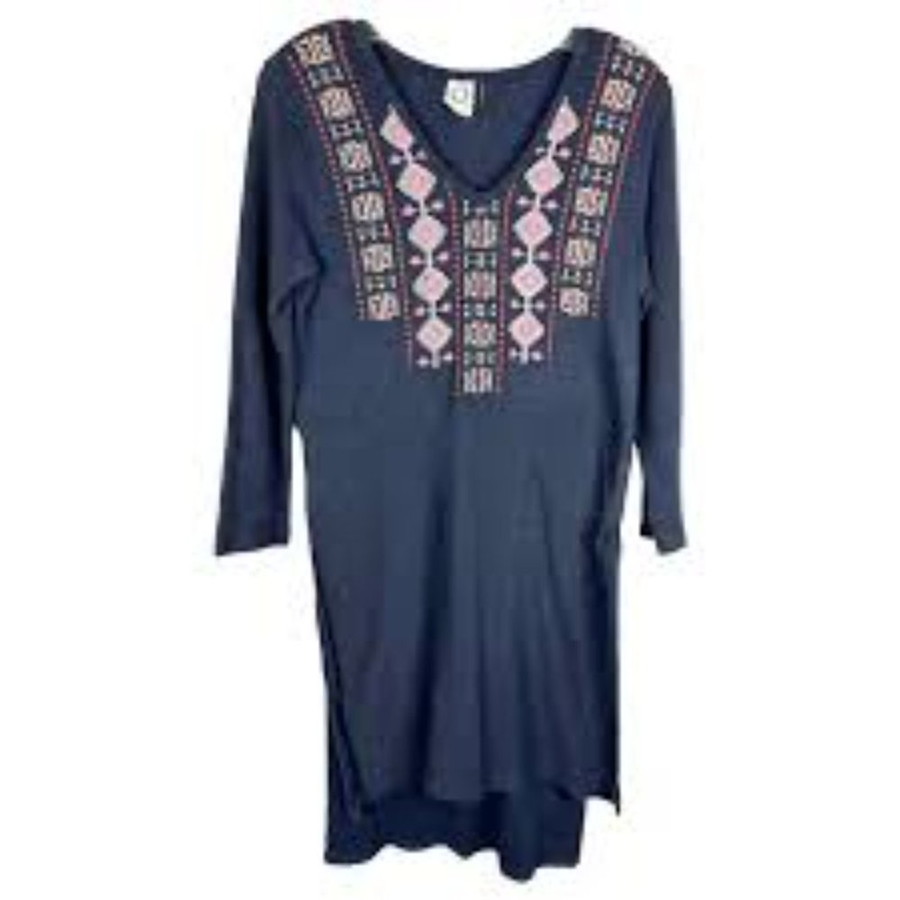 ANTHROPOLOGIE Akemi + Kin Savin Embroidered Tunic Dress EUC sz S - Picture 9 of 11